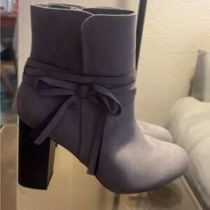 Christian Siriano Charcoal Ankle Boots